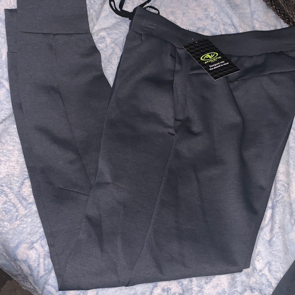 Athletic Works Men's Charcoal Joggers